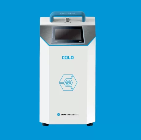 Front profile picture of SmartFreez's Cold Stability Accelerator (CSA) instrument.