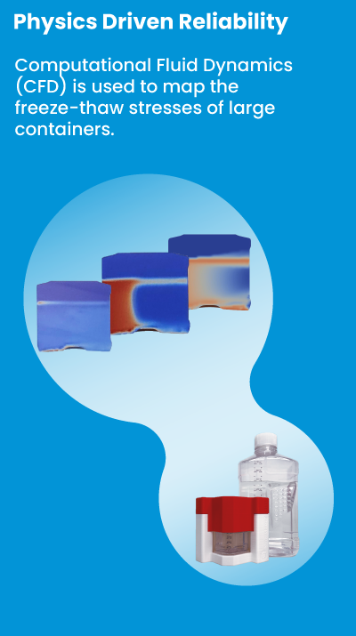Physics Driven Reliability - Computational Fluid Dynamics (CFD) is used to map the freeze-thaw stresses of large containers.